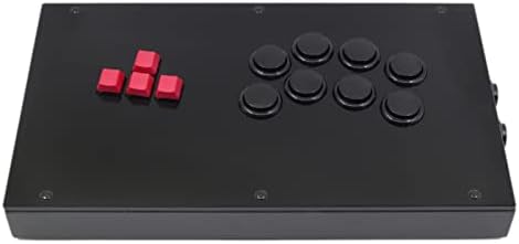 KATI SHENQING F6-PS Billentyűzet Gombok Arcade Játék Joystick Vezérlő PS5/PS4/PS3/PC Játék (Méret : Black)