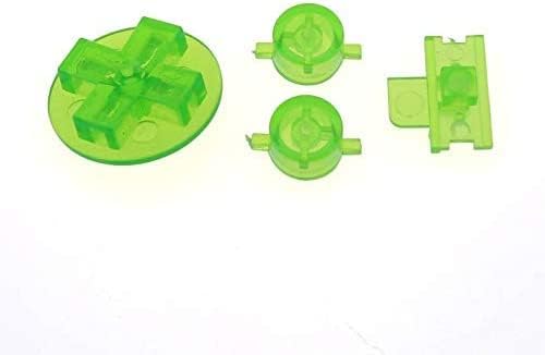 Átlátszó Műanyag Vám-Gombok segítségével Állítsa be A B a D-pad-Gombot a Gameboy GB-os DMG-01 Power Off Gomb Kezelő (Világos Zöld)