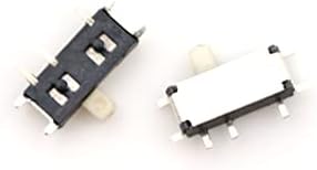 ALREMO HUANGXING - 20DB 7-Pin Mini Csúsztassa a Kapcsolót On-Off 2Position Micro Dia váltókapcsoló Miniatűr Vízszintes tolókapcsoló SMD
