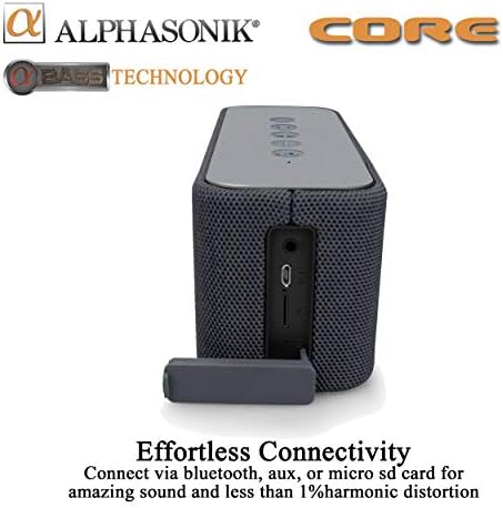 Alphasonik MAG Otthoni Vezeték nélküli Hordozható Hangszóró, HD Hang and Bass, Beépített Mikrofon, Micro USB, Auxilliary 3,5 mm-es Beépített