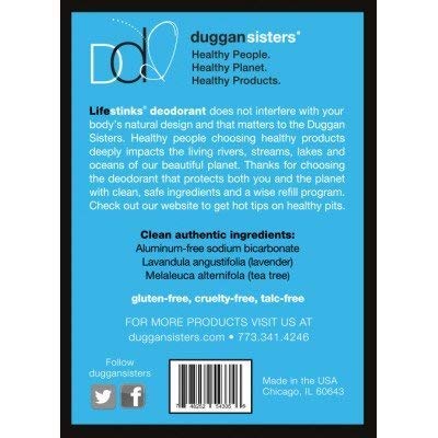 Duggan Nővérek Lifestinks rendszeres erőt, levendula dezodor utántöltő 4.5 gramm