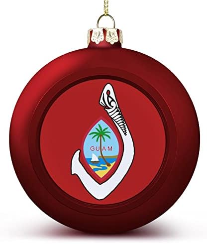 Guam Pecsét a Horog Karácsonyi Díszek Golyó Vintage Piros Karácsonyi Díszek, Nagy Ünnep Fáról Lógó Dekoráció