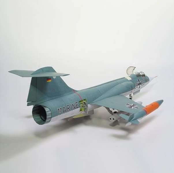 1:33-Skála Amerikai F-104G csillagharcos Katonai repülőgép 3D-Paper Modell-Készlet Játék Gyerekek Ajándékokat