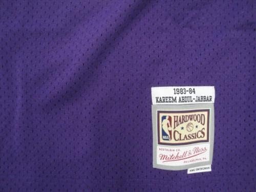 Kareem Abdul-Jabbar Aláírt Auto Mitchell & Ness Jersey Lakers HOF 95 Fanatikusok - Dedikált NBA Mezek