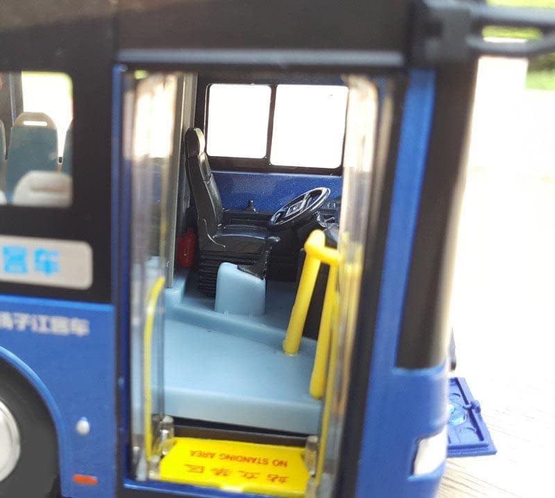 JANGCE Tisztán Elektromos Busz Kék 1/42 FRÖCCSÖNTÖTT Teherautó Előre elkészített Modell