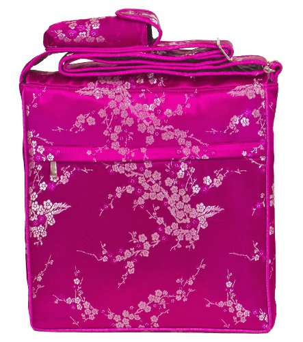 Én Frogee Forró Rózsaszín-Ezüst cseresznyevirág Brokát Pelenka táska 12x12x4