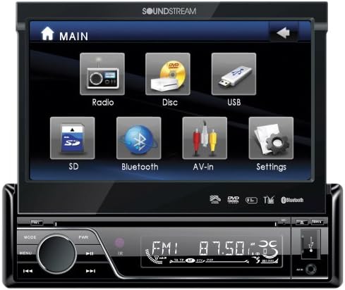 Hangáram VIR-7830B Egyetlen-Din Bluetooth Autó Hifi DVD Lejátszó 7 LCD-Érintőképernyő