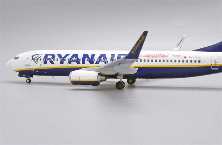JC Wings AIR Malta (RYANAIR) a Boeing 737-800 9H-QCN állvánnyal Limited Edition 1/200 FRÖCCSÖNTÖTT Repülőgép Előre elkészített Modell