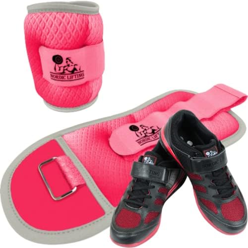 Boka, Csukló Súlyok Két 1 kg - Rózsaszín Csomag Cipő Venja 12-es Méret - Fekete-Piros