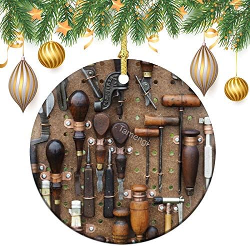 3 Inch, Karácsonyi Dísz, Vintage Faipari valamint a Bőr Kézműves Eszközök, Karácsonyi Díszek, Emlék Ajándék Emlékmű Béke & Boldogság