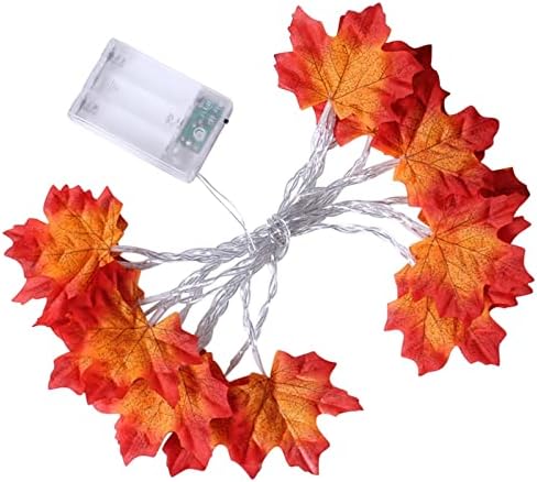DBYLXMN Hálaadás Halloween Akkumulátor Doboz LED-Maple Leaf fényfüzér Beltéri, mind Kültéri Dekoratív fényfüzér 6 40 Fény Kettős