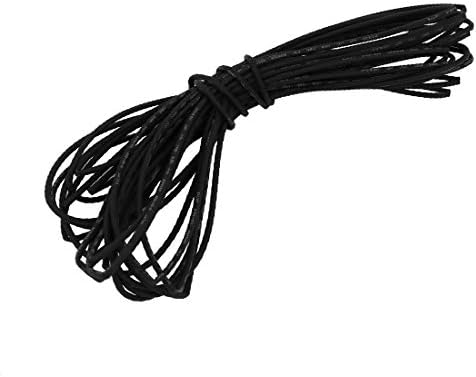 X-mosás ragályos Hő Zsugorodó Cső Wire Wrap Kábel Hüvely 5 Méter Hosszú, 0,6 mm, Belső Átm Fekete(Manga del kábelt, de envoltura del kábel del