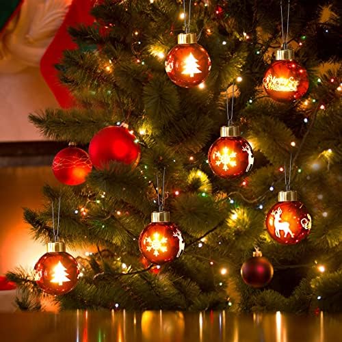 6 Db LED Dekorációs Fények karácsonyfa Labdát Fények karácsonyfa Fényei Karácsonyi Buborék égők Karácsonyi Díszek Kültéri Labdát Karácsonyi