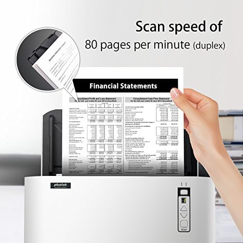Plustek SmartOffice SC8016U nagysebességű Megyei A3-as Dokumentum Szkenner, 100 Lap ADF, 80ppm, Instant on
