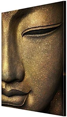 999Store Fa Keretes Nyomtatott arcát Buddha-Vászon Festmény (30X18 Cm)