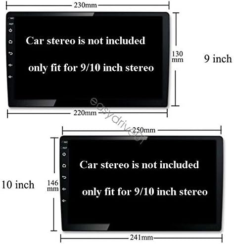 10.1 inch autórádió Fascia Keret Toyota VIOS 2017-ES DVD GPS Navi Játékos Panel Dash Kit Telepítés Sztereó Keret Trim Előlap