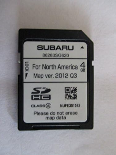 SG620 2014 SUBARU Forester 14 Navigációs SD Kártya, TÉRKÉP Frissítés, Verzió, 2012 Q3 Észak-Amerika, USA/Kanada Rész Száma 86283SG620