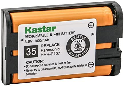 Kastar 1 Csomag Akkumulátor 3.6 V 900mAh Csere Panasonic HHR-P107 HHRP107 HHR-P107A HHR-P107A/1B HHR-P107A1B Típusa 35 PQSUHGLA1ZA
