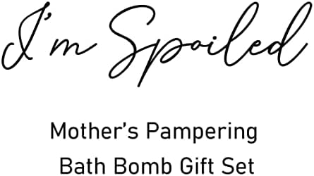 El vagyok Kényeztetve -Anya Kényeztető Fürdő Bomba Anyák Napi Ajándék Seti Készült az USA-ban a Fürdő Bomba A Különleges