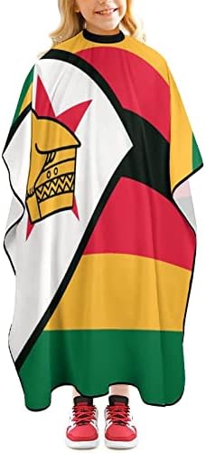 Zimbabwe Zászló Borbély Cape Profi Hajvágás Kötény Aranyos Haj Vágás Cape Fiúk Lányok