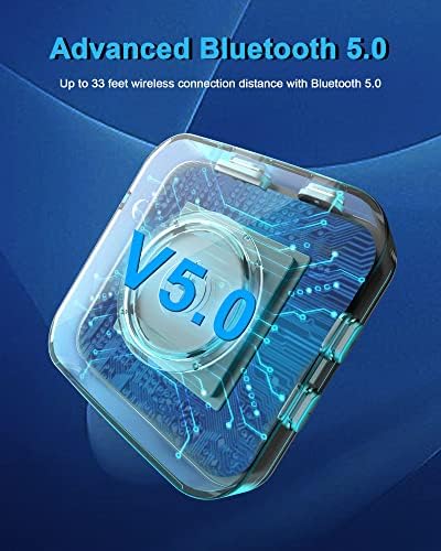 Bluetooth Adó-Vevő, LAICOMEIN V5.0 2-in-1 a Bluetooth-Adaptert, Vezeték nélküli Jeladó, TV, PC, MP3 Tornaterem Repülőgép, Bluetooth Vevő