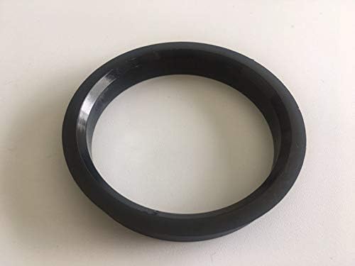 NB-AERO 4pc Fekete Polycarbon Hubrings 73mm (Kerék), hogy 58.1 mm (Hub) | Hubcentric Középső Gyűrű 58.1 mm-73MM
