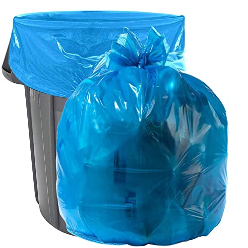 Aluf Műanyag 33 Gallon 1.0 MIL Kék szemeteszsák - 33 az x 38 Csomag 100 - Otthon, Konyha, Fürdőszoba, & Újrahasznosítás