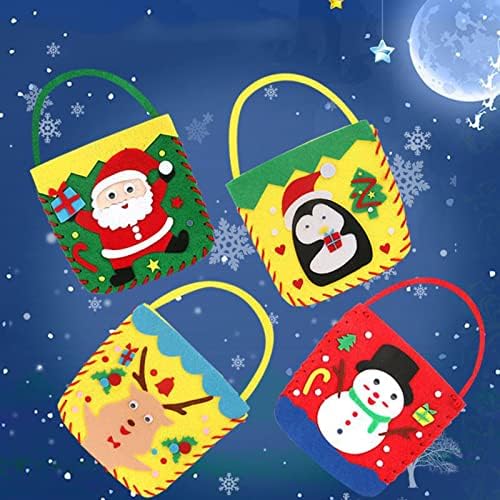 bvgfsahne Fél Kedvez a Gyerekek 8-12 Karácsonyi DIY Tote Bags fogantyúval Táska Multifunkcionális Karácsonyi Táskák Ajándékok