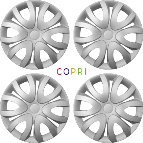 Copri Készlet 4 Kerék Fedezze 15 Coll Ezüst Dísztárcsa Snap-On Illik Mazda