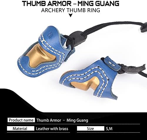 Elong Puha Bőr & Brass Hüvelykujj Páncél Guang Ming Íjászat Gyűrűm a Hagyományos Reurve Íj Ujját Guard Protector Felvételi Kesztyű