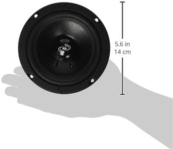 5 Hüvelykes Autó Középkategóriás Vezető - 200 Watt Nagy Teljesítményű Autó Audio Hang Komponens Hangszóró Rendszer w/ Magas Hőmérséklet