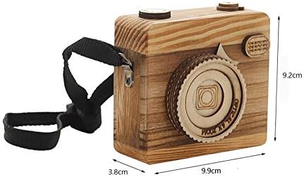 SHYPT Kreatív, Kézzel készített Fa Kézműves Music Box Óramű DIY Kamera Gyerekek Szülinapi Ajándék, Dekoráció Lógó Díszek