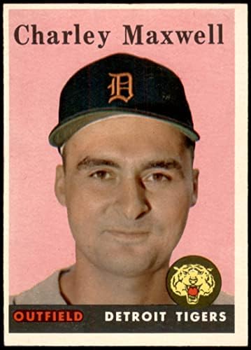 1958 Topps 380 Charley Maxwell Detroit Tigers (Baseball Kártya) EX Tigrisek