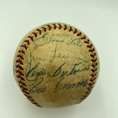 1950-es években a Washington Senators Csapat Aláírt Játék Használt Amerikai profi Baseball-Liga - MLB Baseball Játék, Használt