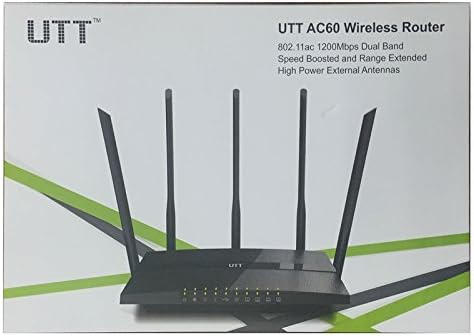 UTT AC60 kétsávos WiFi Router HÁLÓZATI 1200 High Power | USB | Szülői Access Control | Easy Setup | VPN – AP/WDS/Extender – a Szerencsejáték-Vezeték