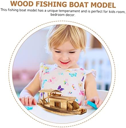 CANIGHT Hajó Modell Díszek, Gyerekeknek Játék, a Férfiak a Férfiak Dekor Ez halászhajók Felnőtt Ember Fából készült Kézműves Fa Gyerekek Playsets