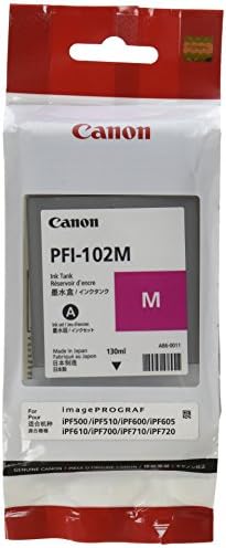 Canon PFI-102M 0897B001AA IPF500 IPF600 IPF700 tintatartály (Magenta), a Kiskereskedelmi Csomagolás