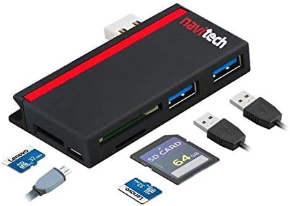 Navitech 2 az 1-ben Laptop/Tablet USB 3.0/2.0 HUB Adapter/Micro USB Bemenet SD/Micro SD Kártya Olvasó Kompatibilis Az ASUS ZenBook 3 Deluxe