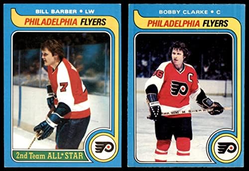 1979-80 O-Pee-Chee Philadelphia Flyers Közelében Csapat készen áll Philadelphia Flyers (Set) EX/MT+ Szórólapok