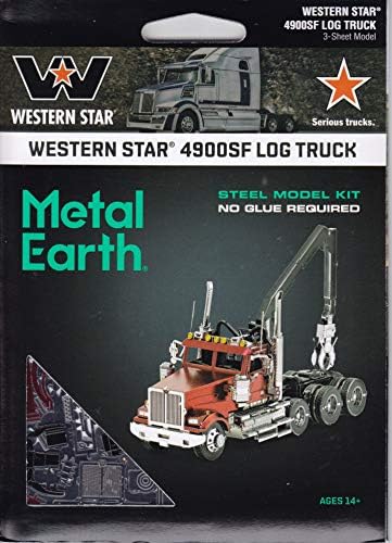 Fascinations Fém Föld Nyugati Csillag 4900SF Napló Truck 3D Fém Modell Készlet