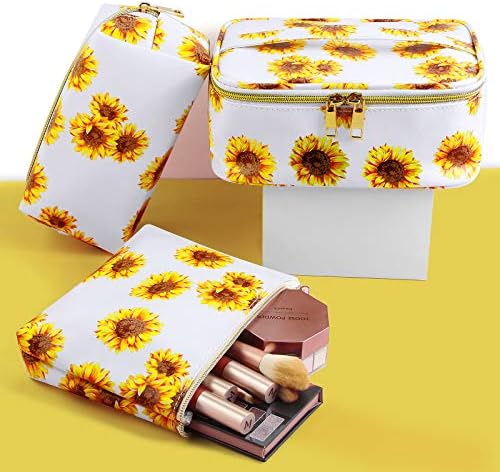 MAGEFY 3Pcs Smink Táskák Hordozható Utazási Kozmetikai Táska Vízálló Szervező az Erszényes Arany Cipzár Helyes Tisztálkodási Női