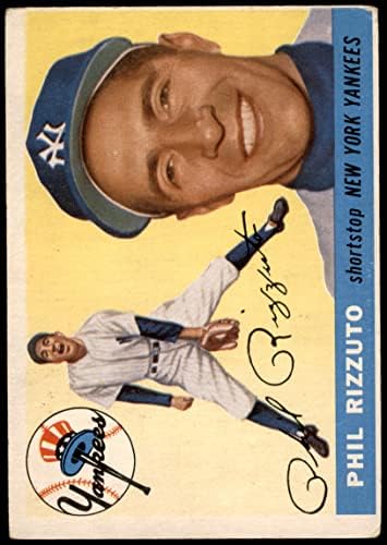 1955 Topps 189 Phil Rizzuto New York Yankees (Baseball Kártya) JÓ Yankees