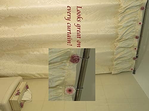 Sharel rozsdagátló Rózsa Virágos Fürdőszobában Zuhanyzó Függöny Hook-Gyűrű Készlet 12 Valentin Fürdőszoba Decor