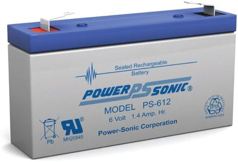 Power-Sonic 6V/1.4 AH Zárt Ólom-Sav Akkumulátor w/ F1 Terminál