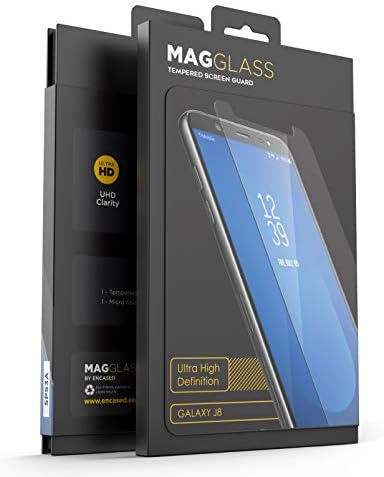 MagGlass Edzett Üveg Galaxy J8 képernyővédő fólia, (Ügy-Kompatibilis), Megerősített XT90 Teljes Kijelző Védelem (Nagy Világosság) Kristálytiszta