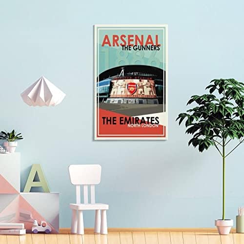 ToMart Arsenal Stadion Poszter, Művészi Vászon Nyomtatás, Ajándék Szurkolók (2) Vászon Festmény Wall Art Plakát Hálószoba, Nappali