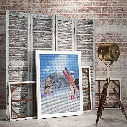 Édes Csivava, illetve Nyuszi Ski Fúró Gyémánt Festmény DIY Kézzel a Keret, függesztett Művészek lakberendezési 16 X 20