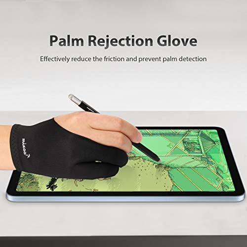 Mixoo Művész Kesztyű Rajz Tabletta 2db - Palm Elutasítás Rajz Kesztyűt, Két Ujjal a Papír Vonalvezetés, iPad, Grafika, Festmény, Jó a