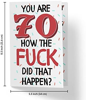 Vicces Sértő 70 Születésnapi Kártyákat a Nők vagy A Férfiak - A Barátok, a Család, Szerető - Születésnapi Kártyákat 70 éves, Támadó