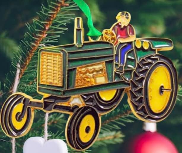 Traktor Dísz Farmer Karácsonyfa Otthon Dekoráció, Ünnepi Dekoráció
